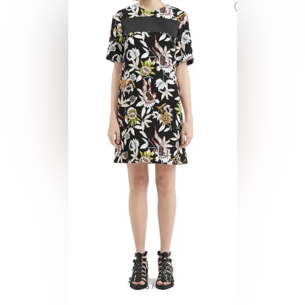 TOPSHOP BOUTIQUE Hatty Floral Print Dress size US 4 UK 8 Shift Dress